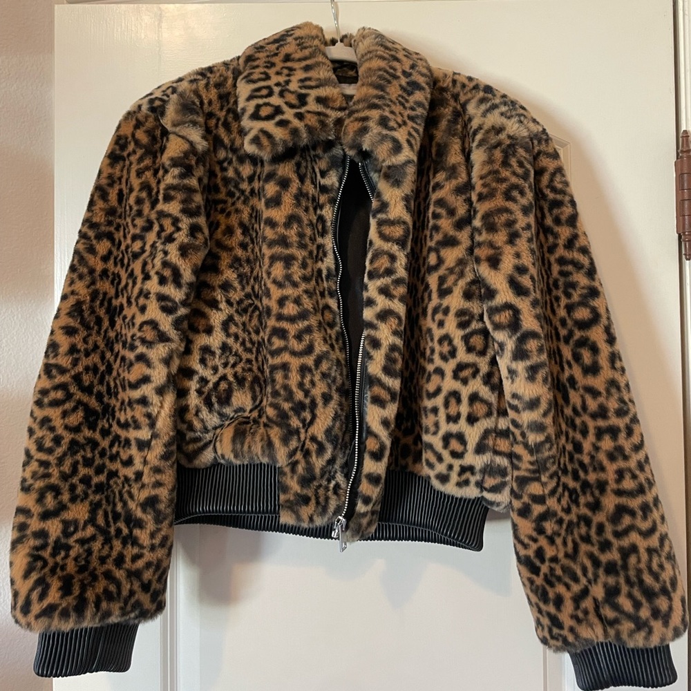 Fur cheetah jacket